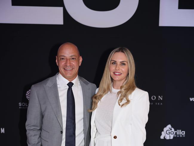 Yas Daniel Matbouly and Lauren Matbouly at The Kollosche Peoples Lunch 2023 for Serving Our People (SOP) at The Star Gold Coast. Picture, Portia Large.
