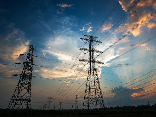 Electricity Pylon power line transmission tower at sunset.Generic photo of powerlinesPicture: iStock