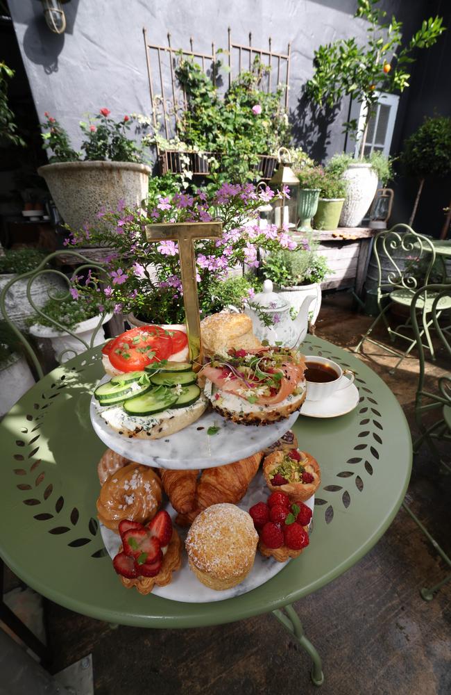 Some of the food selection at Tarte Tea Garden at their Currumbin hub. Pic Annette Dew
