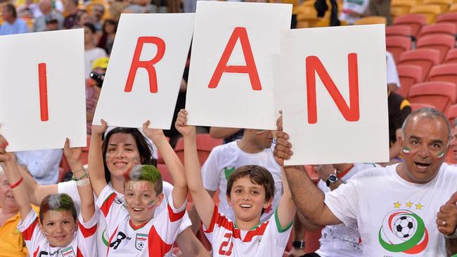 Fans show their colours in Brisbane.