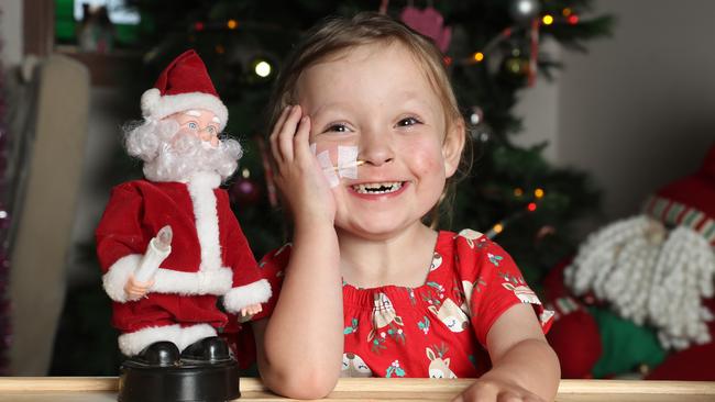 Barwon Health patient Adele Pearce, who has multiple chronic diseases, is hoping to spend Christmas at home this year with her loved ones. Picture: Alan Barber.