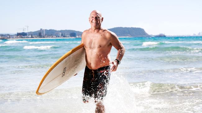 Rory Gibson in the surf. Picture: Nigel Hallett