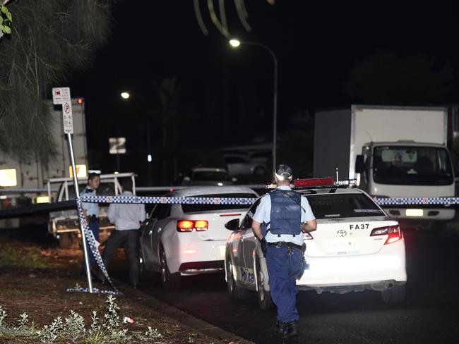 The scene of George Garmo’s stabbing murder in Bossley Park. Picture: Gordon McComiskie