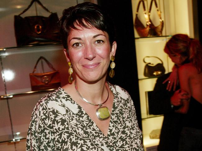 Socialite Ghislaine Maxwell in New York City in 2003. A 465-page transcript has been unsealed detailing her relationship with paedophile Jeffrey Epstein. Picture: AFP