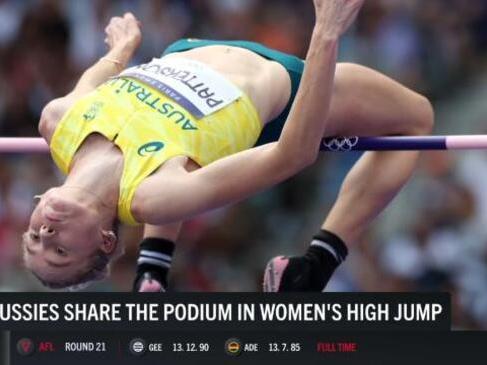 Aussies share the podium in women's high jump