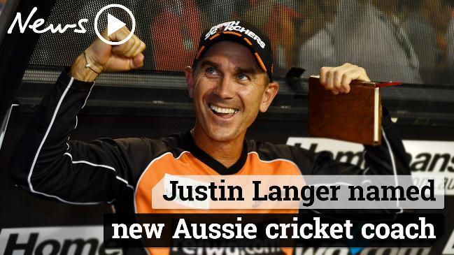 Justin Langer appointed as Aussie cricket coach