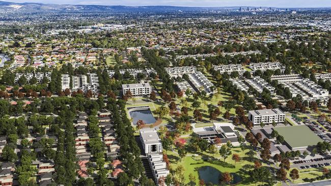 Artist's impressions of Villawood Properties master-planned development at Oakden. Supplied by Villawood Properties