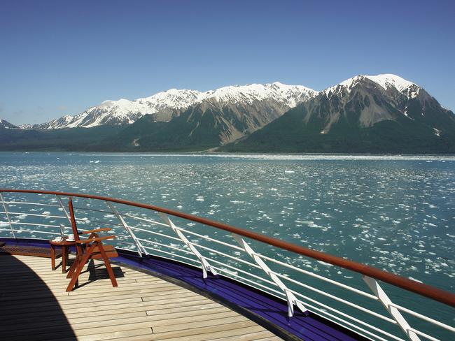 A quiet corner on deck to take in the view on the <i>Silver Shadow.</i>