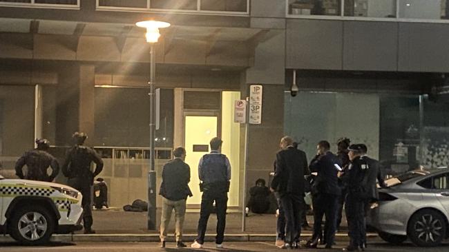 Four men were arrested after a man was stabbed to death in Adelaide's CBD. Picture: Dixie Sulda