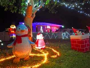 Roma's best Christmas lights will be on show tonight, and local cabbies are running free tours so everyone can enjoy them. Picture: Alexia Austin