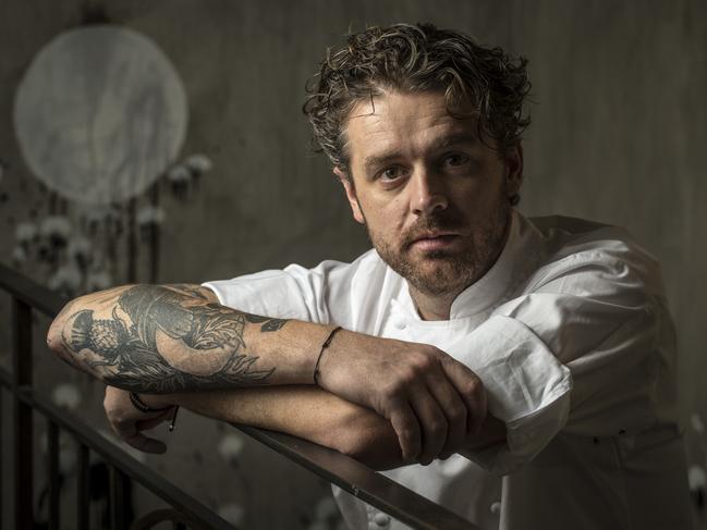 13/2/14 Chef Jock Zonfrillo pictured at his restaurant Orana, Rundle Street, Adelaide.Picture by Matt Turner.