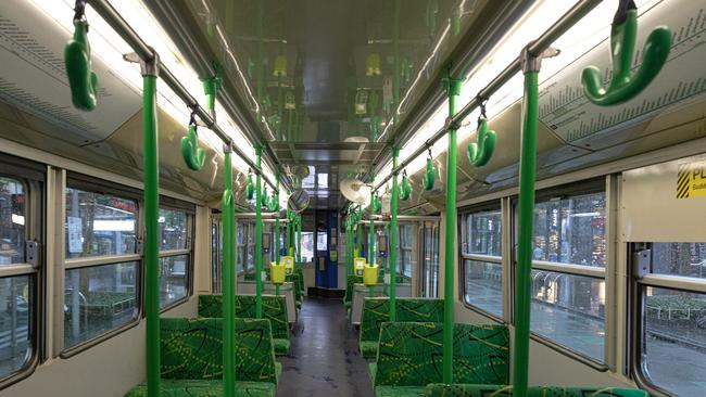 Much of Melbourne’s public transport has lay deserted since March