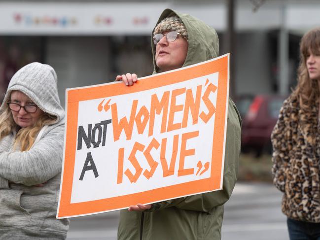 Others turned out in droves for the What Were You Wearing Rally in Ballarat. Picture: Tony Gough