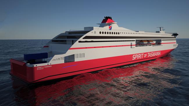 A concept design for the replacement Spirit of Tasmania vessels.