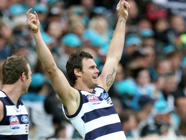 ‘Don’t lowball’. Cameron Mooney in action in the 2007 AFL GF.