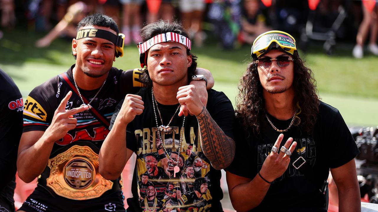 With Stephen Crichton gone and Jarome Luai leaving at the end of 2024, is the Panthers brotherhood coming to an end? Picture: NRL Photos