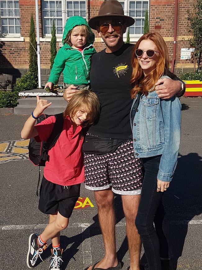 Comedian Harley Breen with his family. Picture: Instagram