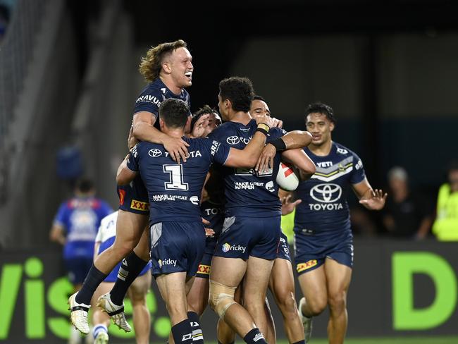 The Cowboys blew the Bulldogs off the park in arguably their best performance of the season. Picture: NRL Imagery