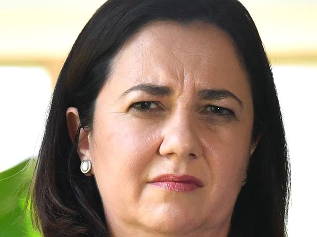 Queensland Premier Annastacia Palaszczuk is seen during a media conference at Proserpine Hospital during the Queensland Election campaign in Proserpine, Monday, October 30, 2017. Premier Palaszczuk announced that if she is re-elected her government will recruit 3000 additional nurses and 100 midwives. (AAP Image/Darren England) NO ARCHIVING