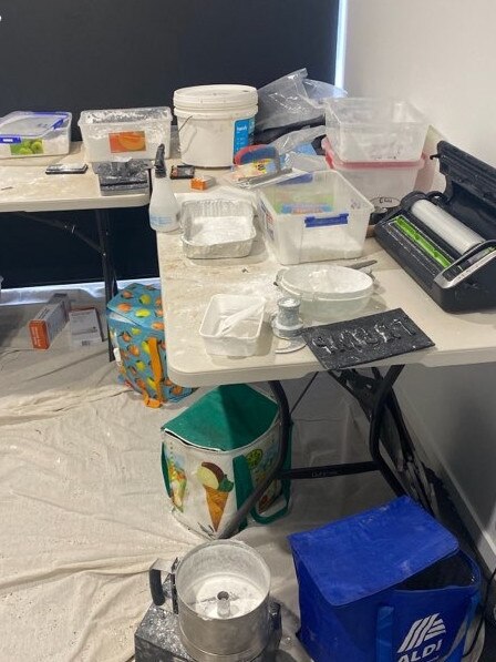 Items seized at Toongabbie and Carlingford. Picture: NSW Police