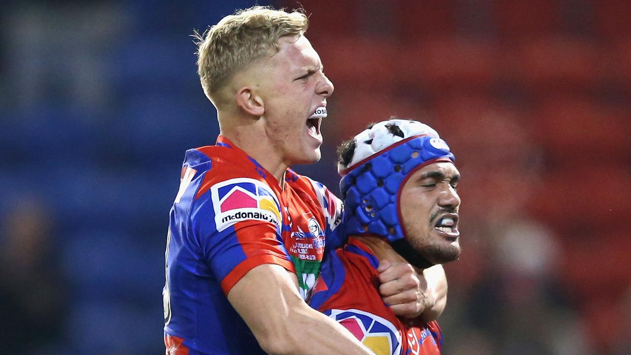 Phoenix Crossland of the Newcastle Knights is favourite to play five-eighth alongside Mitchell Pearce.