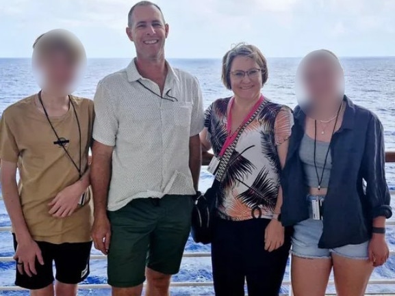 Aussie father-of-two Edward Langley has died while on a cruise with his family overseas. Picture: Go Fund Me.