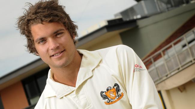 A young Alex Carey at the Glenelg Cricket Club in 2009. The Australia test mainstay has five district centuries.