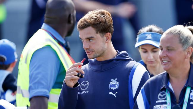 Jy Simpkin after the bump. Picture: Dylan Burns/AFL Photos