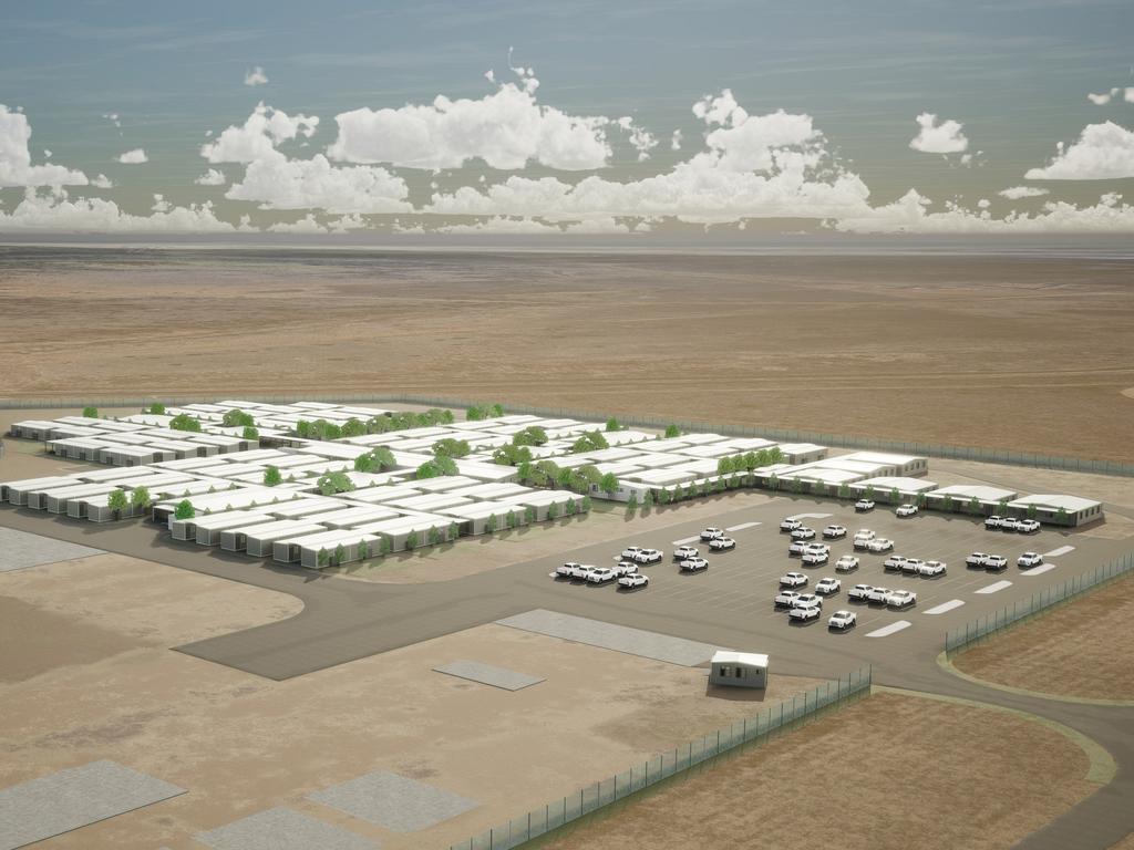 An artist’s impression of the CopperString project at Hughenden