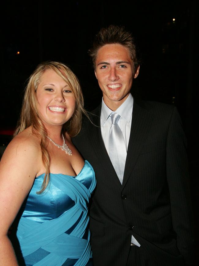 Emmanuel College formal at the Gold Coast International hotel. Hayley King and Sam Fodor (l to r).