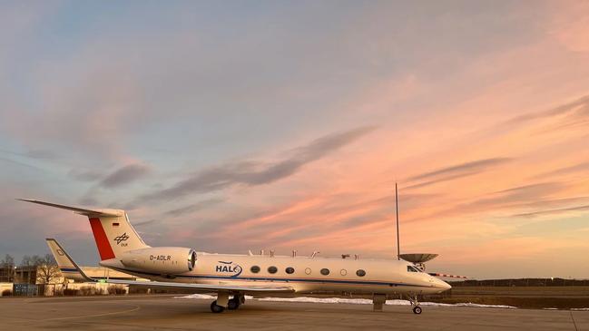 Ready for the next big research expedition: HALO on the airfield in Oberpfaffenhofen, from where it set off for Northern Australia in the first days of January 2024. Photo: Linda Ort/MPIC