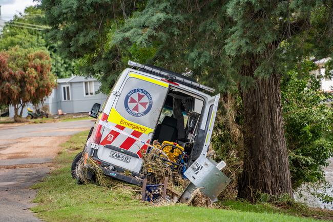 Huge storms late Sunday caused a massive flash flood in the middle of the night in Eugowra, with houses washed off their foundations, and cars and other items strewn though the town. Picture: Chris Watson/Farmpix Photography