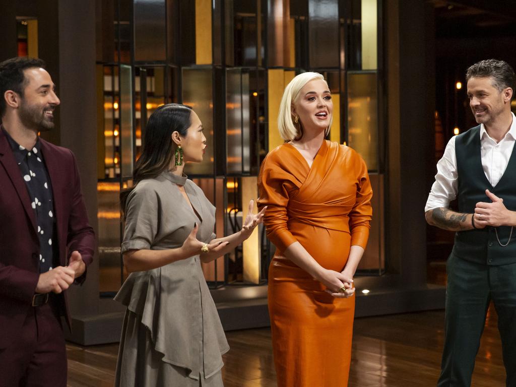 Katy Perry was a hit on Thursday night’s MasterChef. Picture: Network Ten