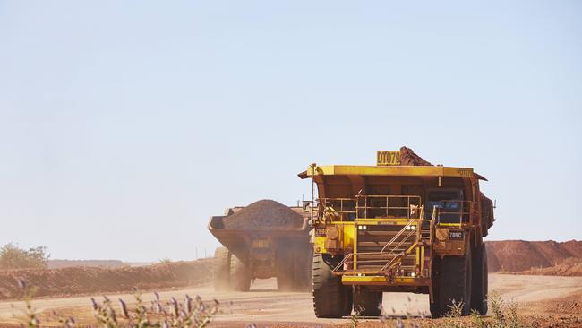 Falling iron ore prices saw the major miners fall, with the sector wiping off 2.2 per cent of its value. Picture: supplied.