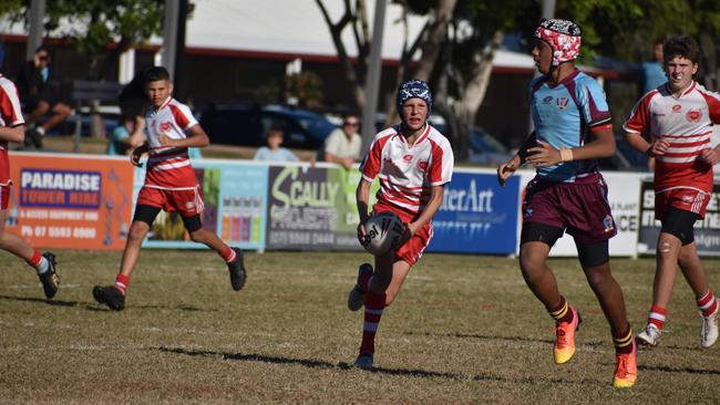 Brisbane Broncos Old Boys action: Keebra Park v Palm Beach Currumbin.