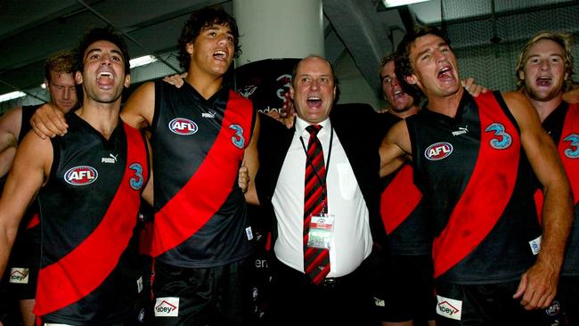 Paddy Ryder (second from left) at the Bombers.