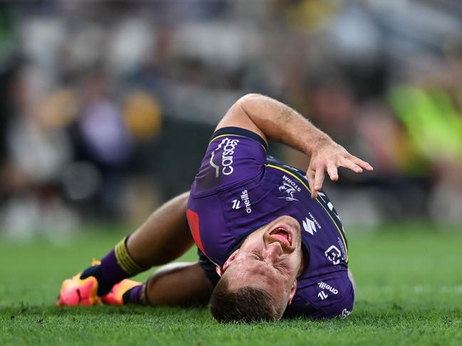 Cameron Munster was left in agony after suffering an injury against Parramatta in Round 11. Picture: NRL Imagery