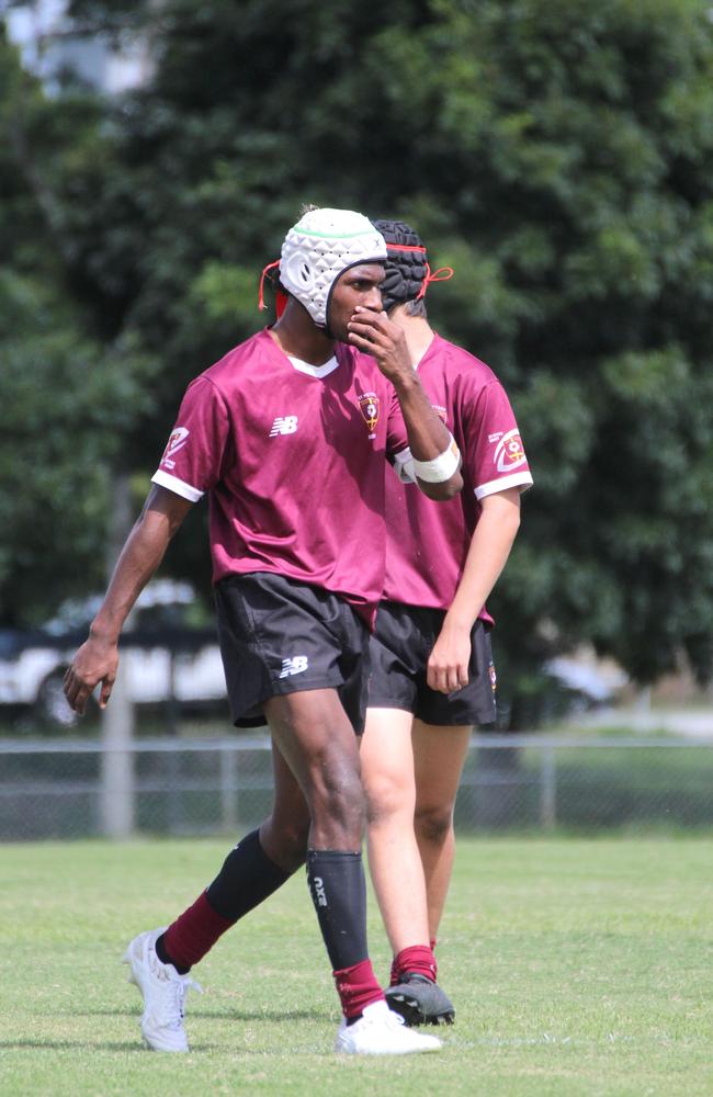 Ballymore Cup rugby action at the Albany Creek Brumbies Junior Rugby Union Club on Friday, April 12, 2024.