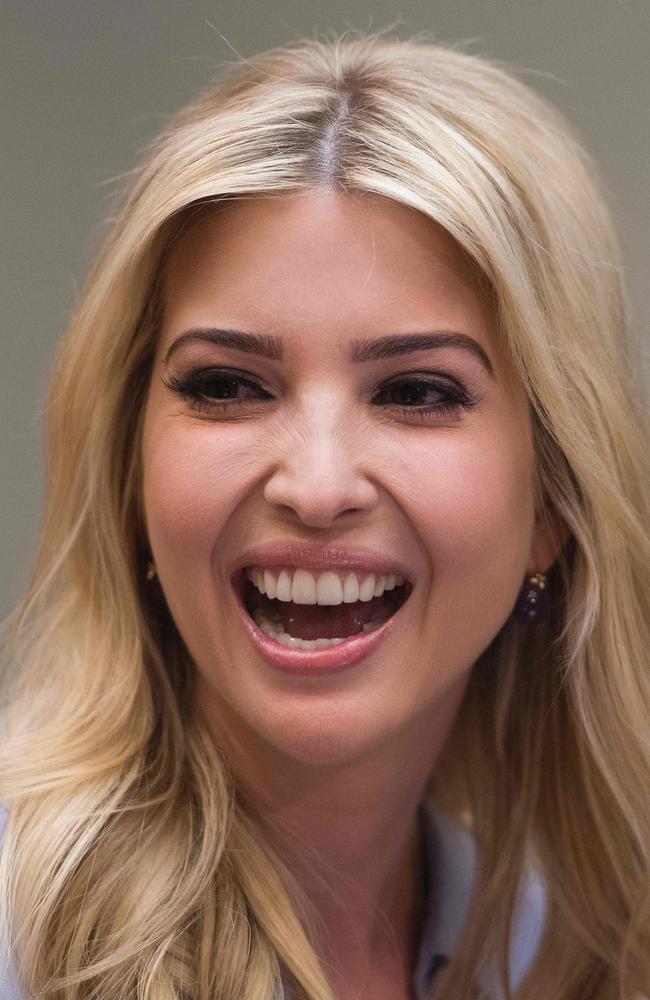 Ivanka’s influence over Donald Trump is undeniable, but did he really launch missiles after her emotional tweet about Syria? Picture: AFP/Jim Watson