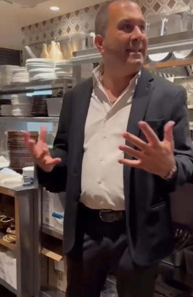 A restaurant manager’s pep talk to his staff has gone viral. Picture: TikTok