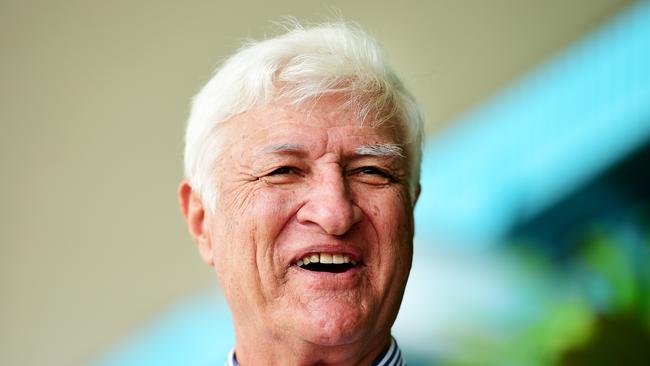 Hon Bob Katter MP, in Townsville, calling for a 40c bounty on Cane Toads. Picture: Alix Sweeney