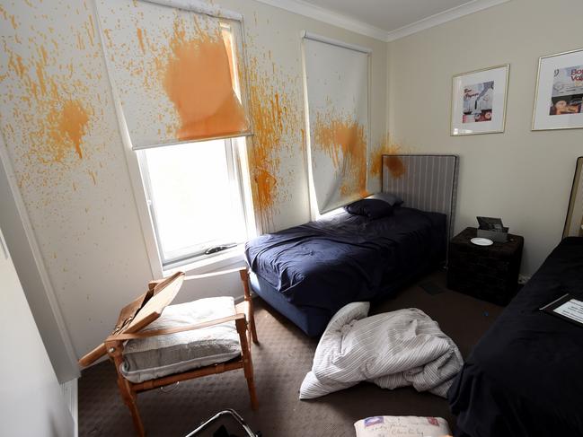 The aftermath of an Airbnb party in Werribee. Picture: Nicole Garmston