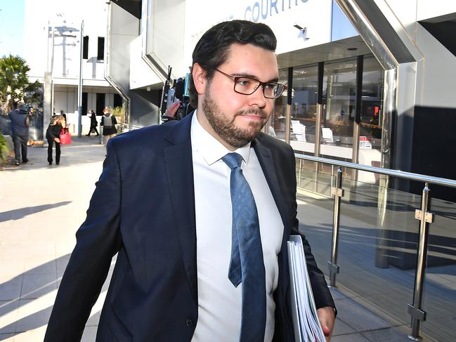 BRISBANE, AUSTRALIA - NewsWire Photos JUNE 17, 2024:  Former parliamentary staffer Bruce Lehrmann arrives to Toowoomba Magistrates Court.Picture: NewsWire / John Gass