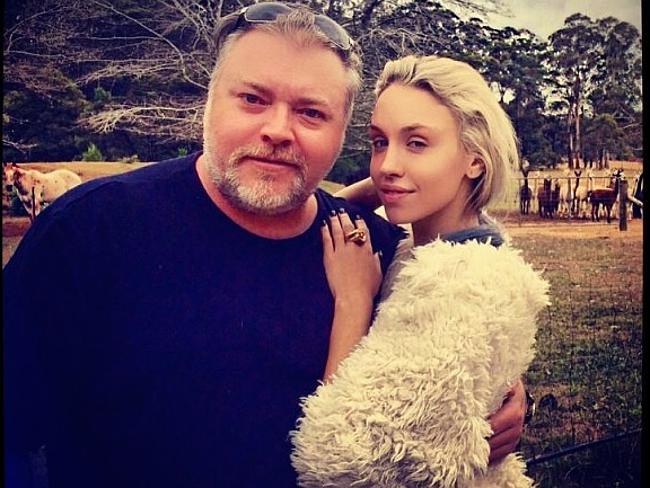 Radio host Kyle Sandilands and girlfriend Imogen Anthony. Picture: Instagram