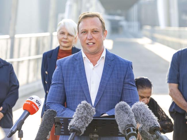 Premier Steven Miles at the opening of the Neville Bonner Bridge from Southbank to Queen's Wharf, Brisbane, Wednesday, August 28, 2024 - Picture: Richard Walker