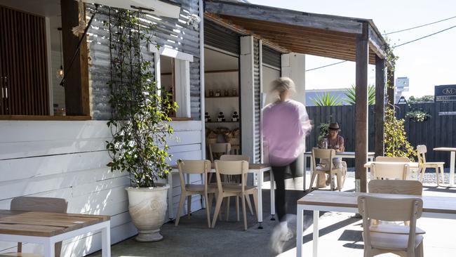 Victorian cafes and restaurants would be able to one person per 2 sqm under Restaurant and Catering’s proposed rescue package. Pictured is Common Ground cafe at Burleigh Heads, Queensland. Picture: Mark Cranitch