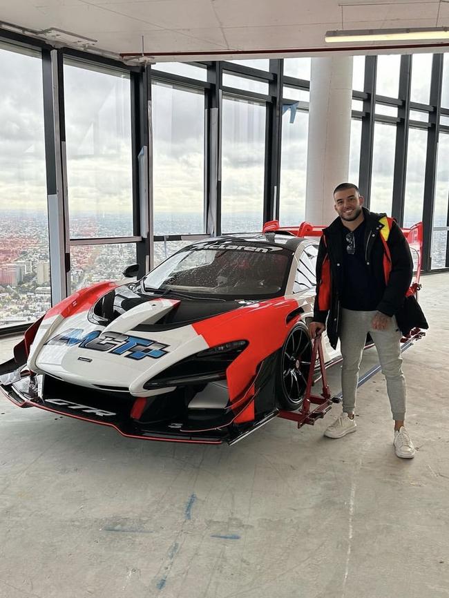 Portelli with his $3m McLaren.