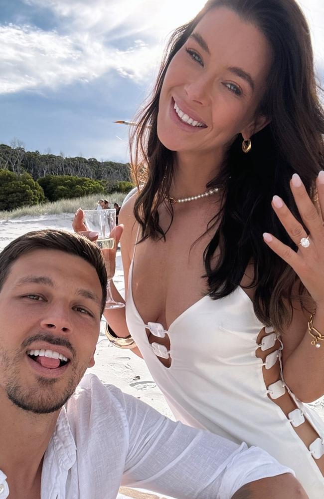 Brittany Hockley has announced her engagement. Picture: Instagram/Brittany Hockley
