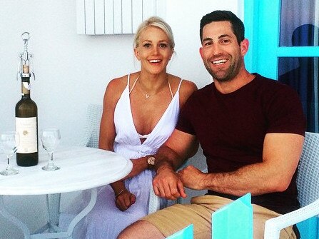 Ali Oetjen and her former fiance Dave Waldeck. Picture: Instagram