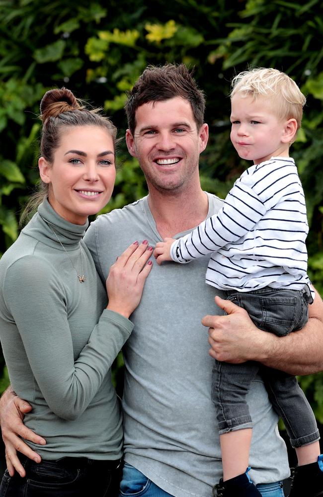 House Rules contestants Harry and Kate with son Xavier, 2.5yrs. Picture: Dylan Coker